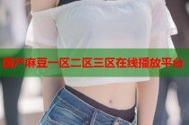 國產(chǎn)麻豆一區(qū)二區(qū)三區(qū)在線播放平臺